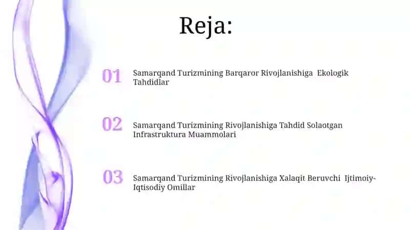 Samarqand Turizmining Barqaror Rivojlanishiga Ekologik Tahdidlar 2