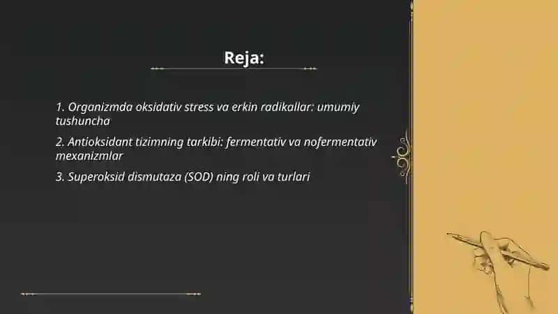 Organizmdagi antioksidant tizim. Antioksidant xususiyatga ega boʻlgan vitaminlar. 2