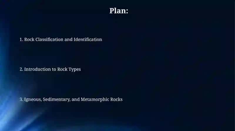 Rock types and their classification 2