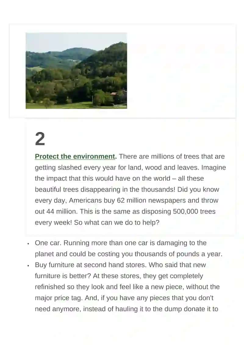 Protect the environment 2