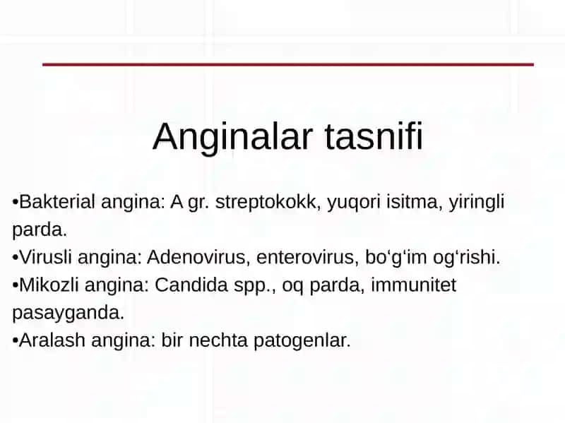 Anginalar, Atipik Pnevmoniya va Diareyalar 2