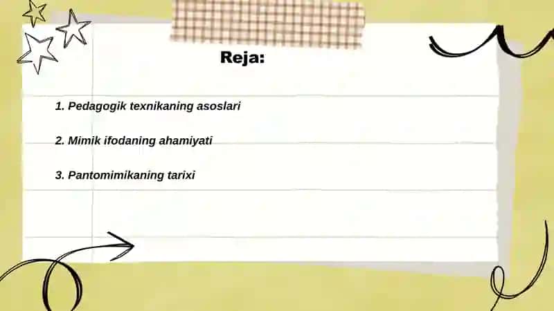 Pedagogik texnika mimik va pantomimik mahorat 2