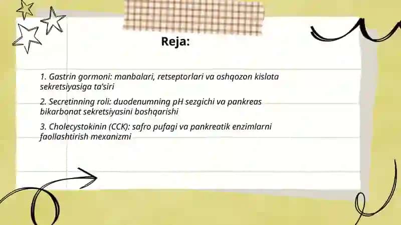 Hazmlanish jarayonining endokrin boshqariluvi 2