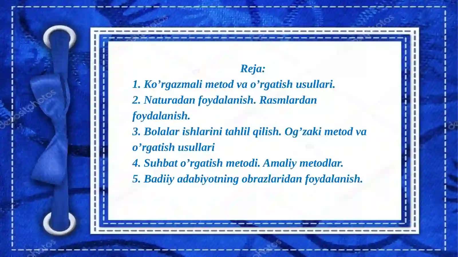 Maktabgacha yoshdagi bolalarni tasviriy faoliyatga o‘rgatishning metod va usullari 2