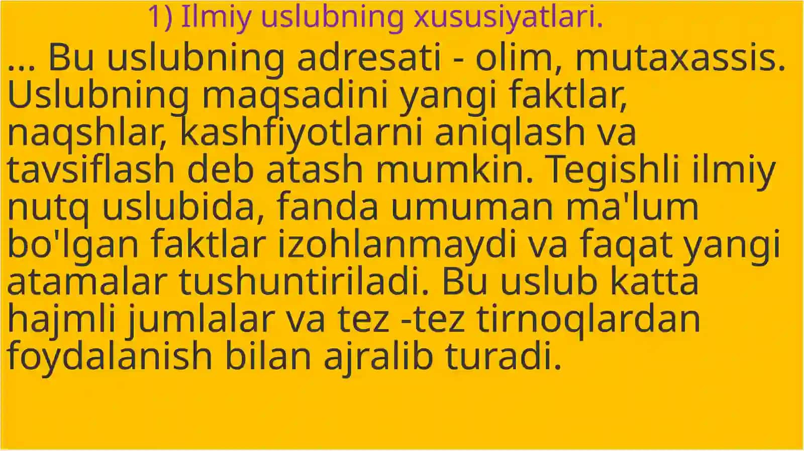 Ilmiy uslubiy janrlari 2