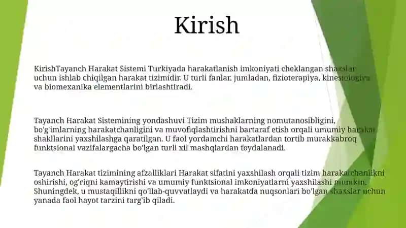Tayanch Harakat Sistemasi 2
