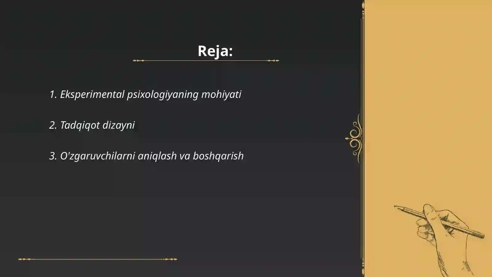 Eksperimental psixologiyaning tadqiqot metodlari 2
