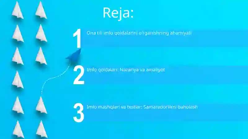 Ona tili imlo qoidalari va ularga doirmashq va testlar ustida ishlash 2
