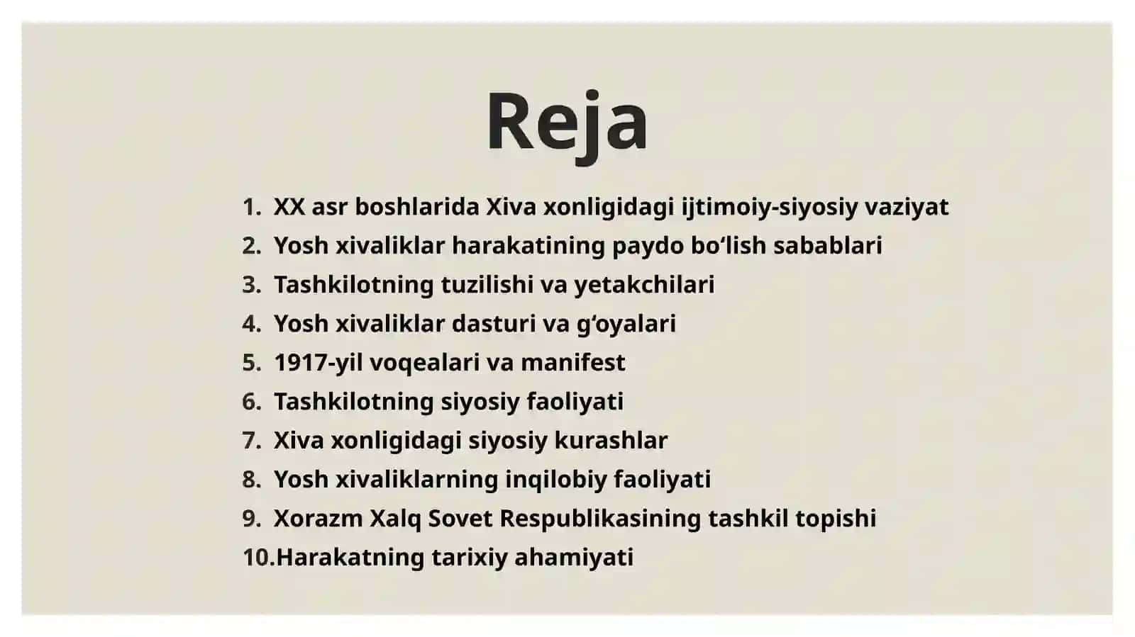 Yosh xivaliklar tashkilotining tashkil topishi va faoliyati 2