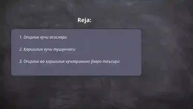 Оғирлик кучи ва каршилик кучи тасиридаги окимларнинг у́хшашлик холлари 2