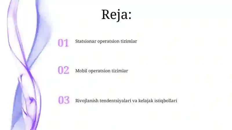 Statsionar va mobil operatsion tizim turlari 2