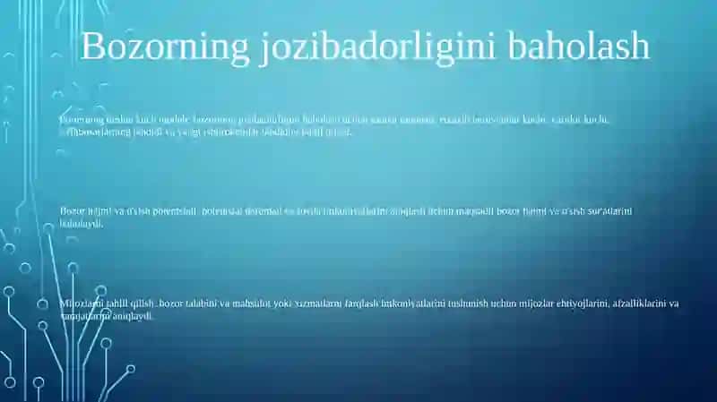 Biznesning Jozibadorligi Baholash Usullari 2