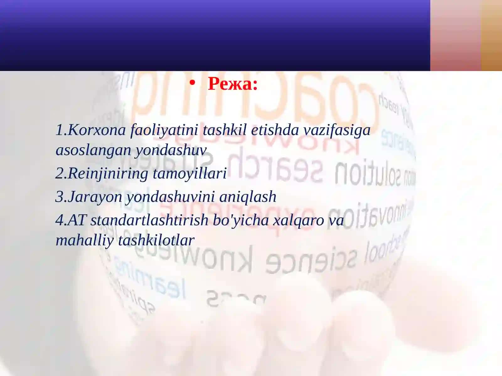 Axborot tizimlarini boshqarish standartlari 2