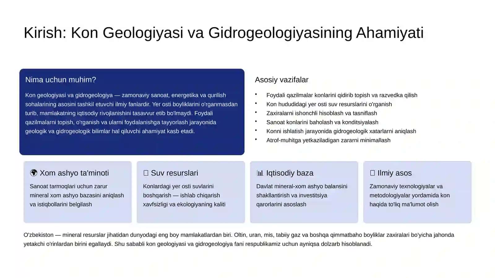 Geologiya va Gidrogeologiya 2