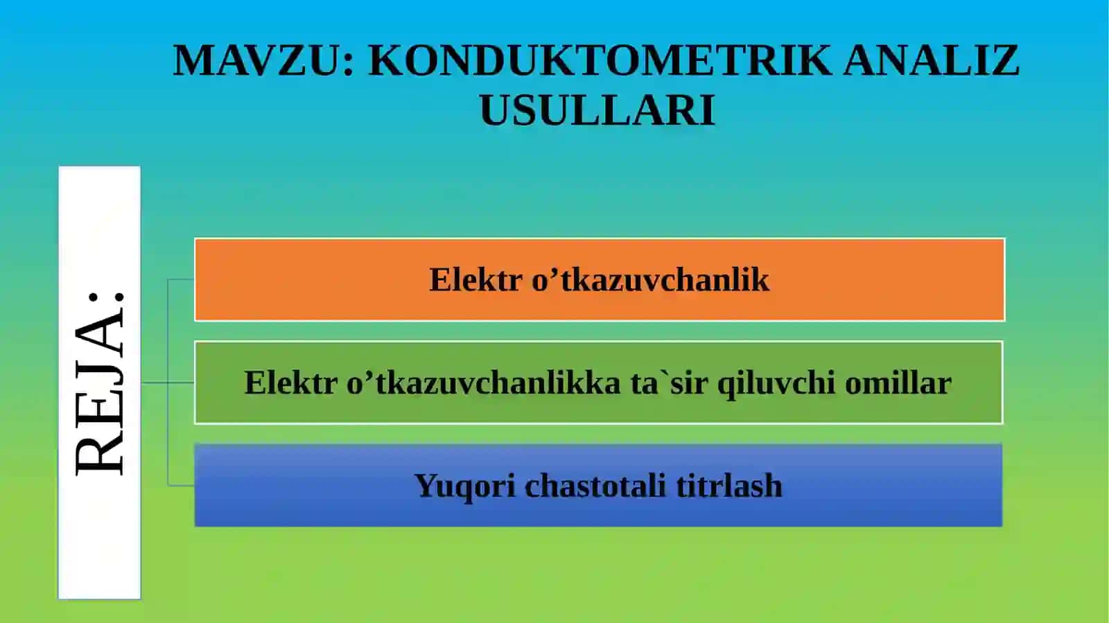 KONDUKTOMETRIK ANALIZ USULLARI 2