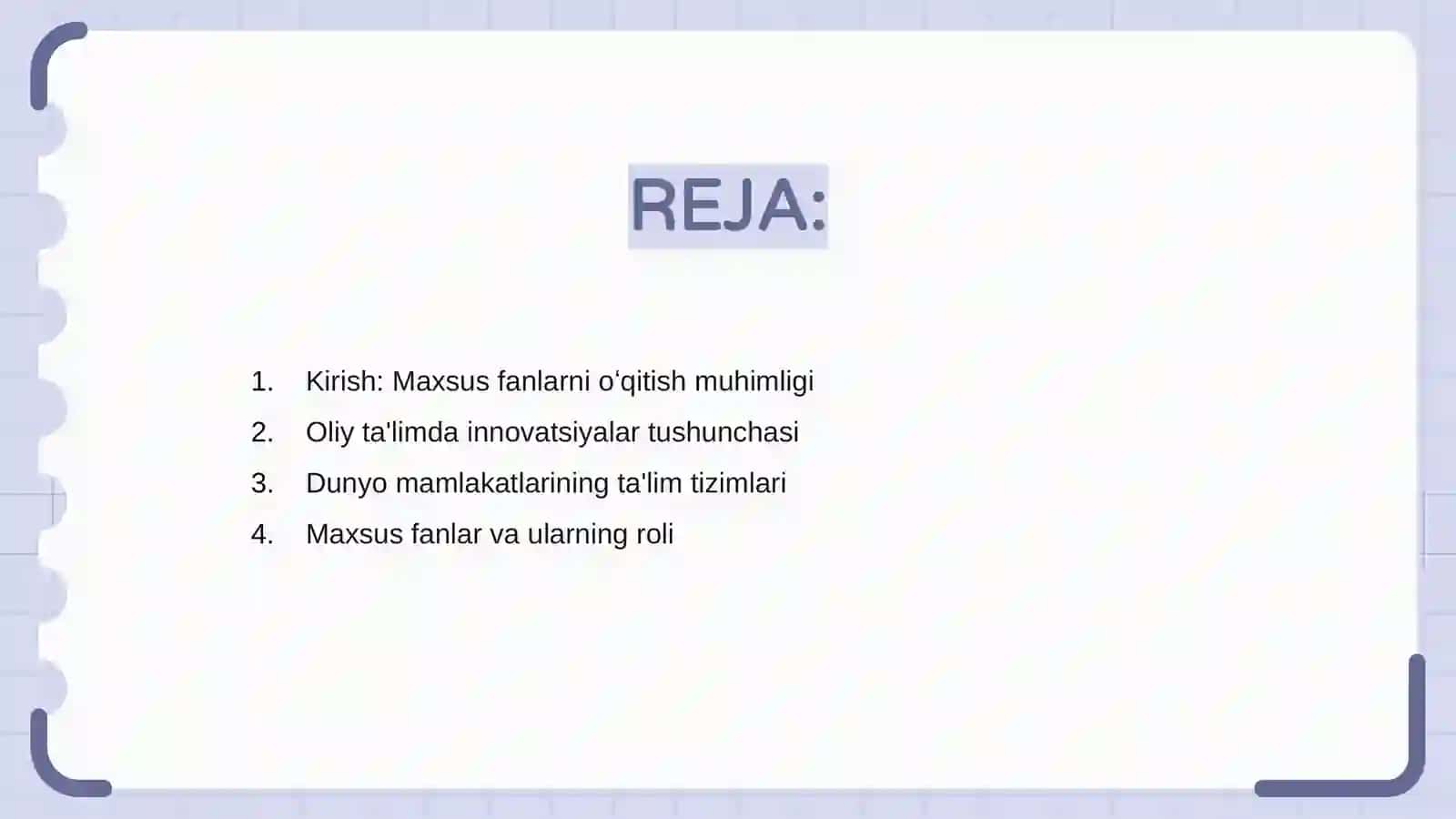 Dunyo mamlakatlari oliy taʼlimida maxsus fanlarni oʻqitishdagi innovatsiyalar 2
