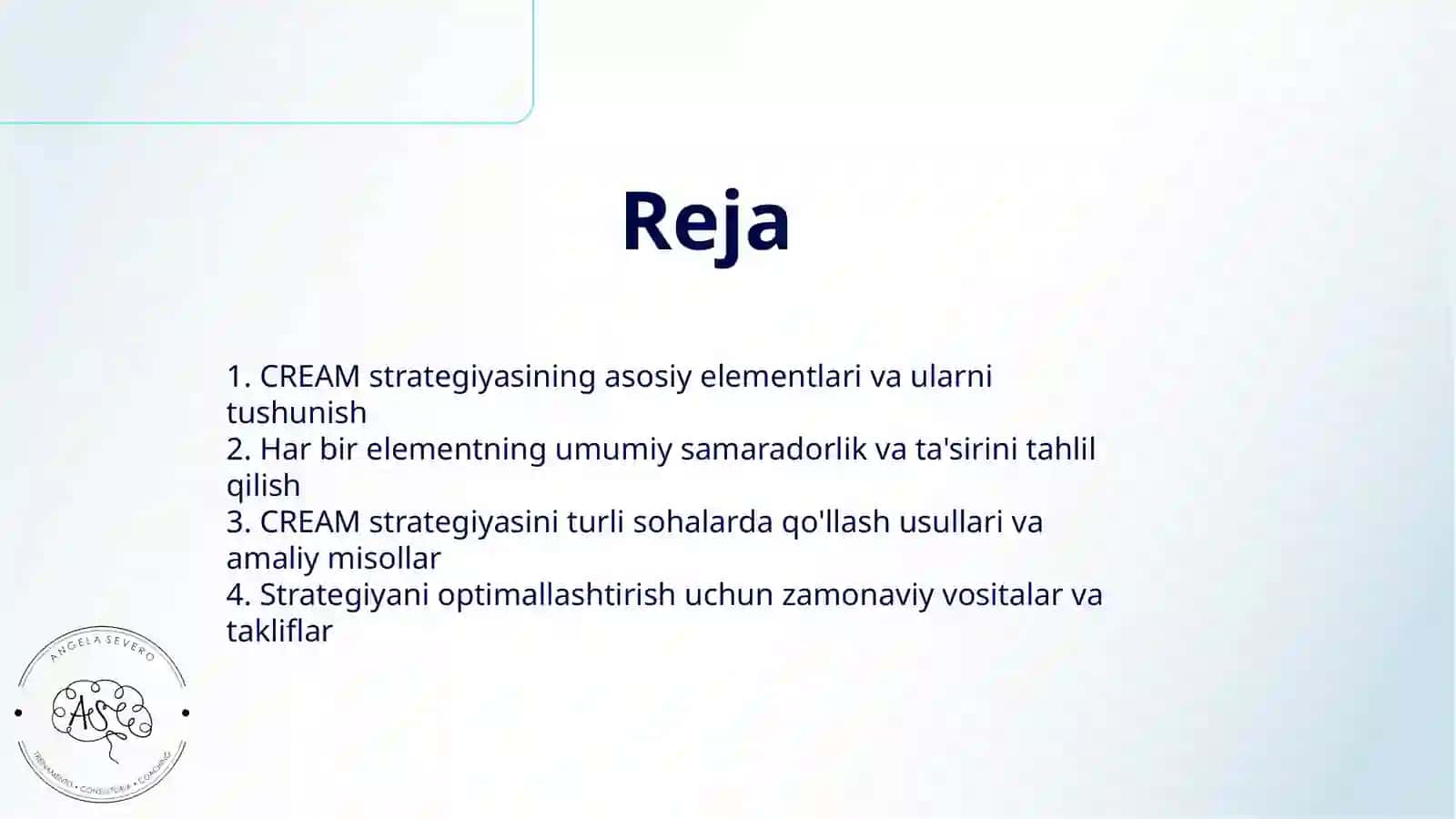 CREAM STRATEGIYASI VA UNDAN SAMARALI FOYDALANISH 2
