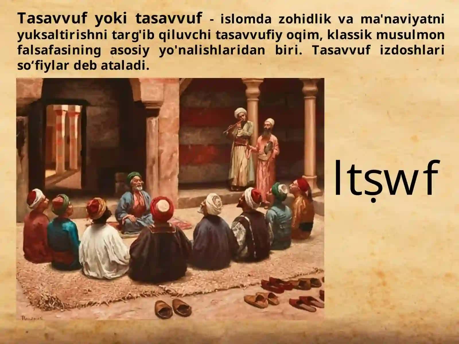 IX-XII asrlarda islom dini tasavvuf tariqatlari. Me’morchilik va sa’nat 2