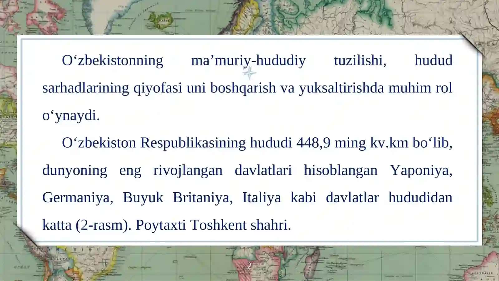 O‘zbеkistоnning mа’muriy-hududiy tuzilishi 2