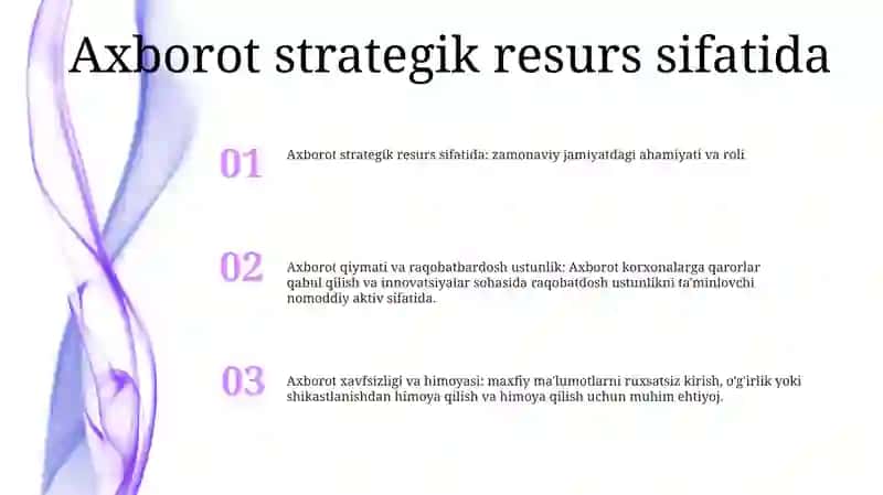 Zamonaviy Jamiyatda Axborotning O'Rni Va Ahamiyati 2