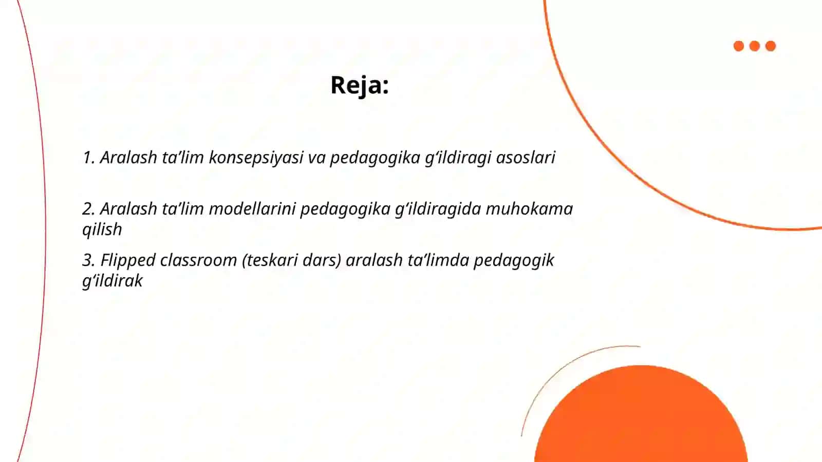 Aralash taʼlim. Pedagogika gʻildiragi 2