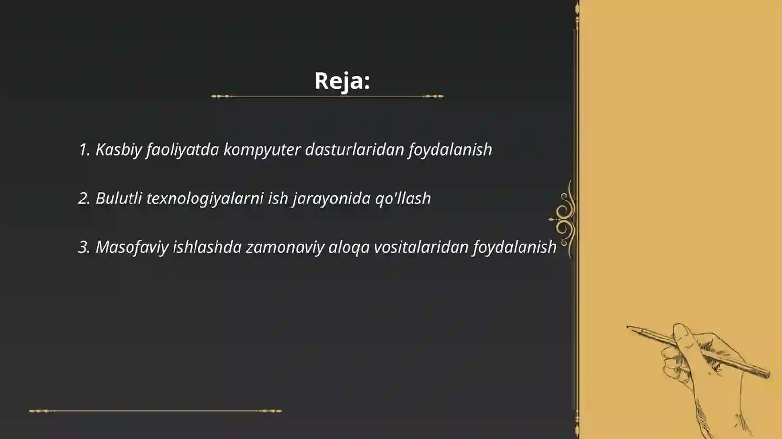 Kasbiy folyatda zamonaviy axborot komunekatsiya texnalogiyalaridan foydalanish 2
