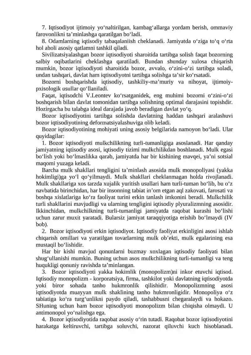 Bozor Iqtisodiyoti 2