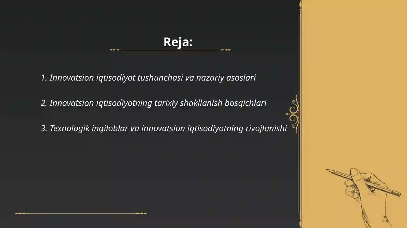 Innovatsion iqtisodiyot tushunchasi va uning shakllanishbosqichlari 2