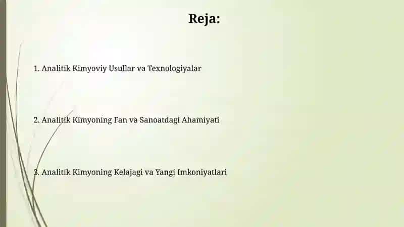 Analitik kimyoning fan va sanoatdagi roli 2