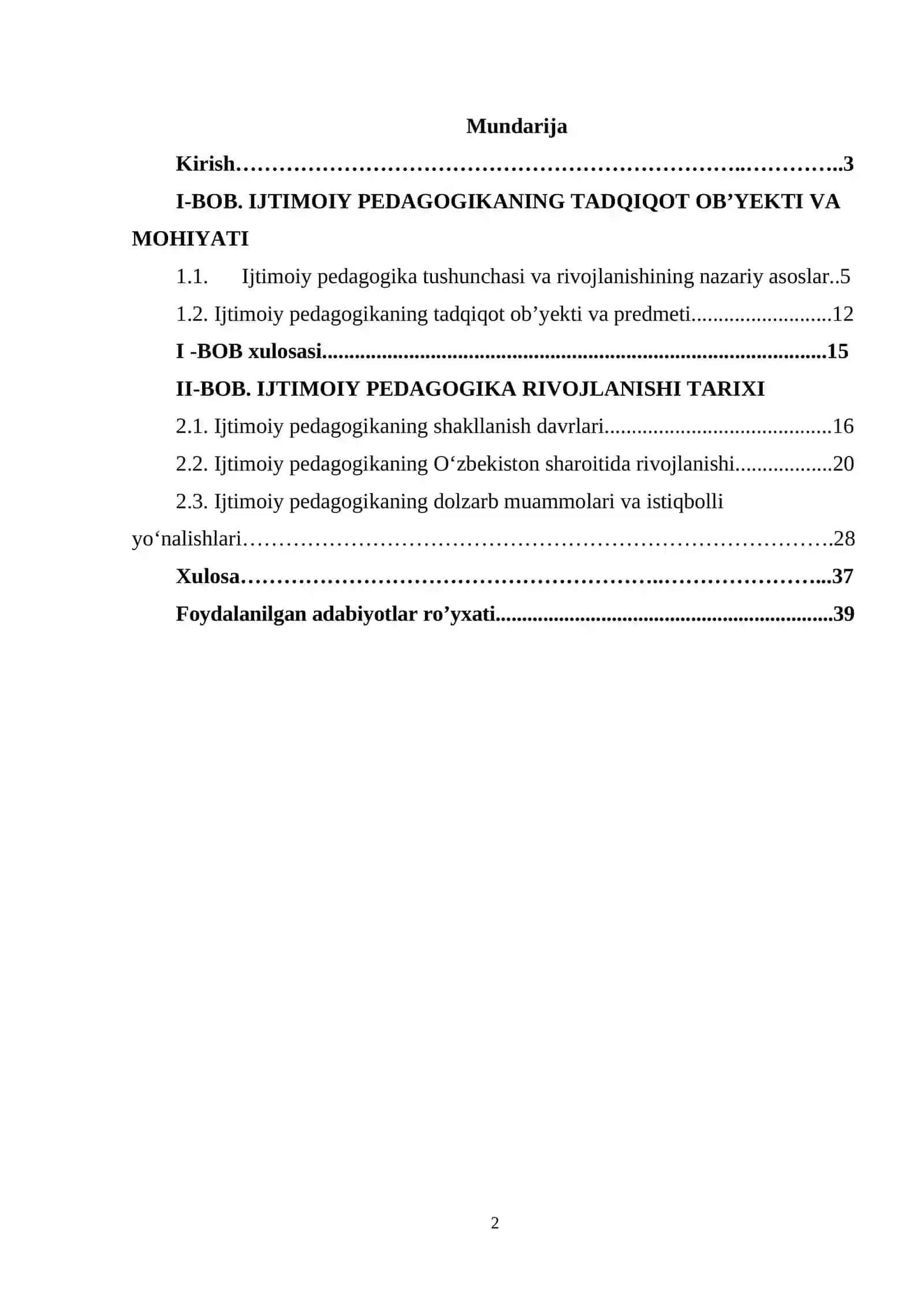 Ijtimoiy pedagogikaning tadqiqot obyekti va ijtimoiy pedagogika rivojlanish tarixi 2