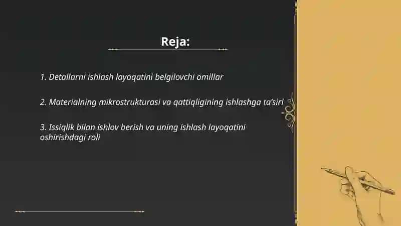 Detallarni ishlash layoqati va uni ta'minlash. Mexanik uzatmalar haqida 2