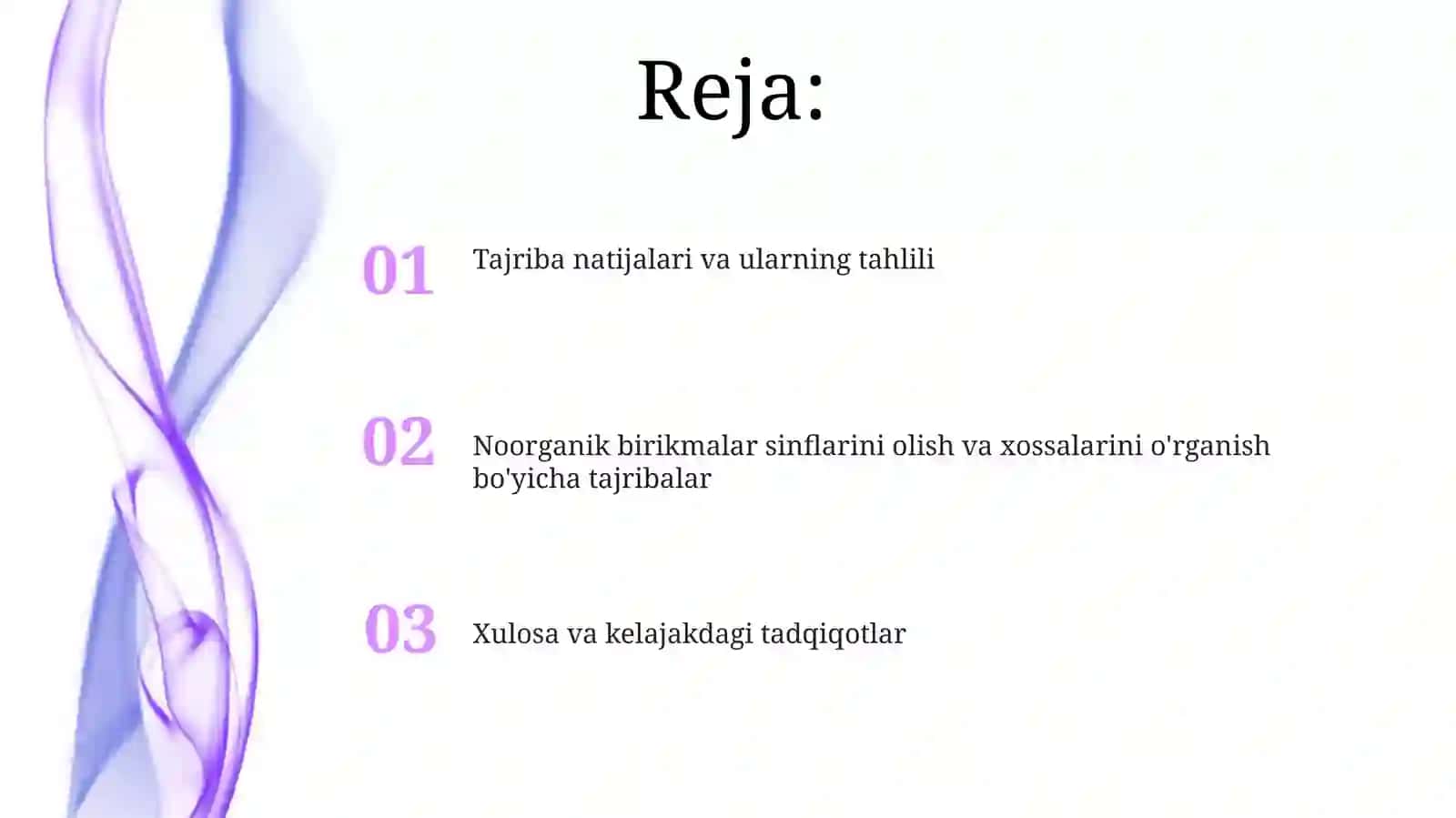 Anorganik birikmalarning sinflari va xossalari 2