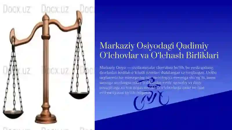 Markaziy Osiyodagi qadimiy o‘lchovlar va o‘lchash birliklari 2