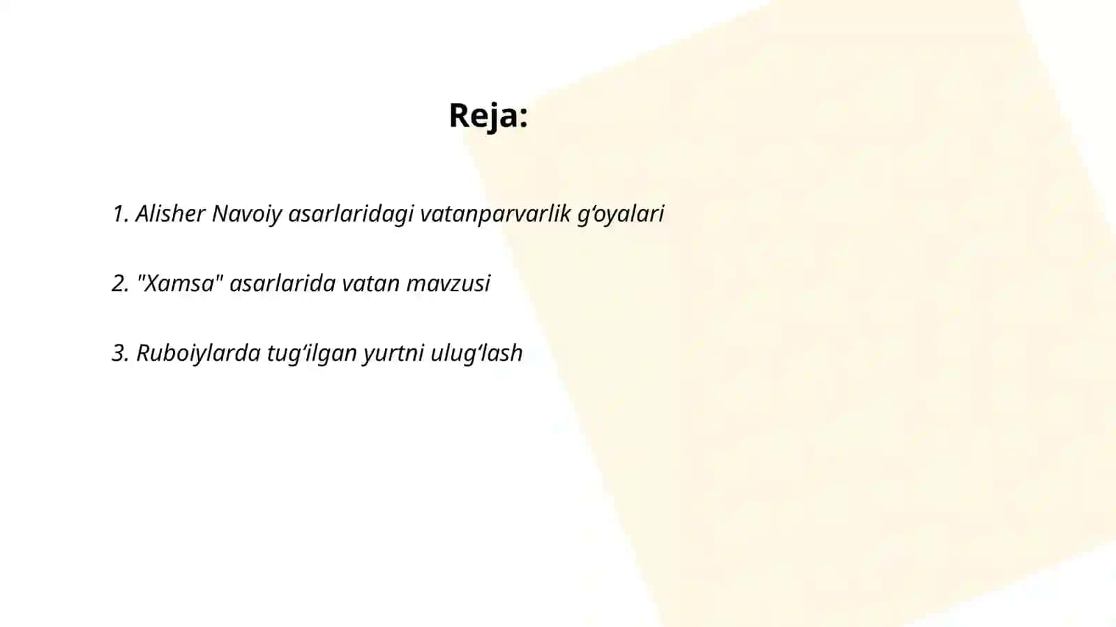 Alisher Navoiyning ruboiylarida Vatan va vatanparvarlik g‘oyalarining badiiy talqini 2