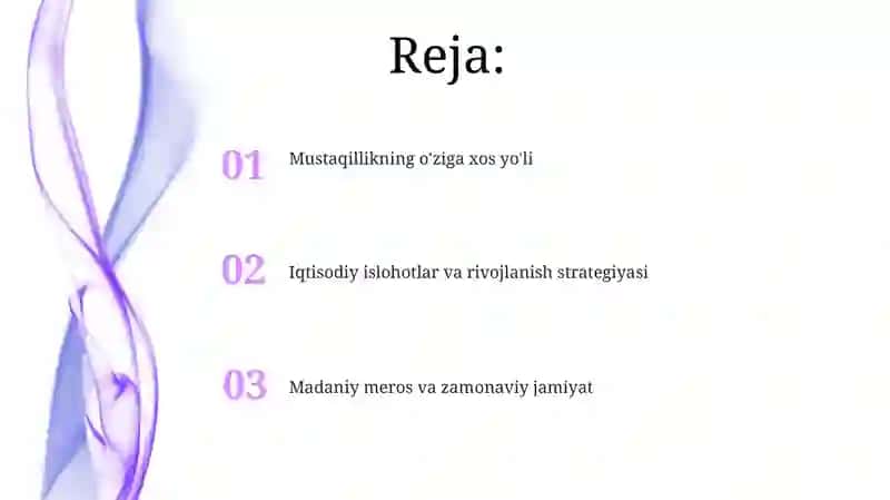 Mustaqillikning o'ziga xos yo'li 2