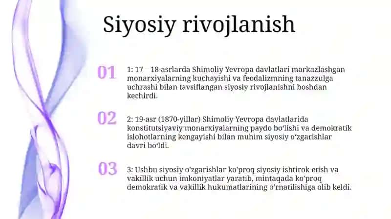 Xvii-Xviii Asr Va Xix Asrning 70-Yillarida Shimoliy Yevropa Davlatlari 2