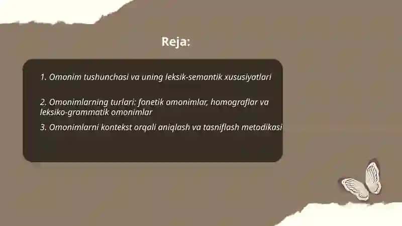 Omonim va sinonimlar 2