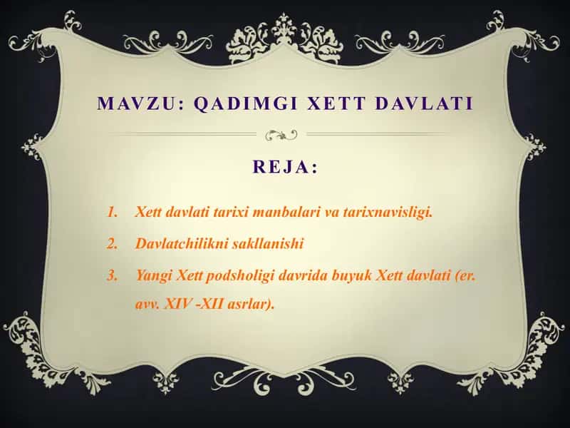 Xett Davlati tarixi 2
