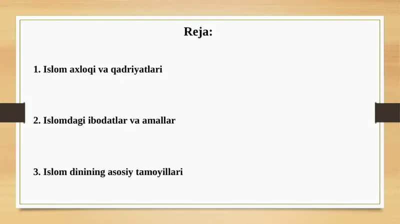 Islom dini talimoti 2