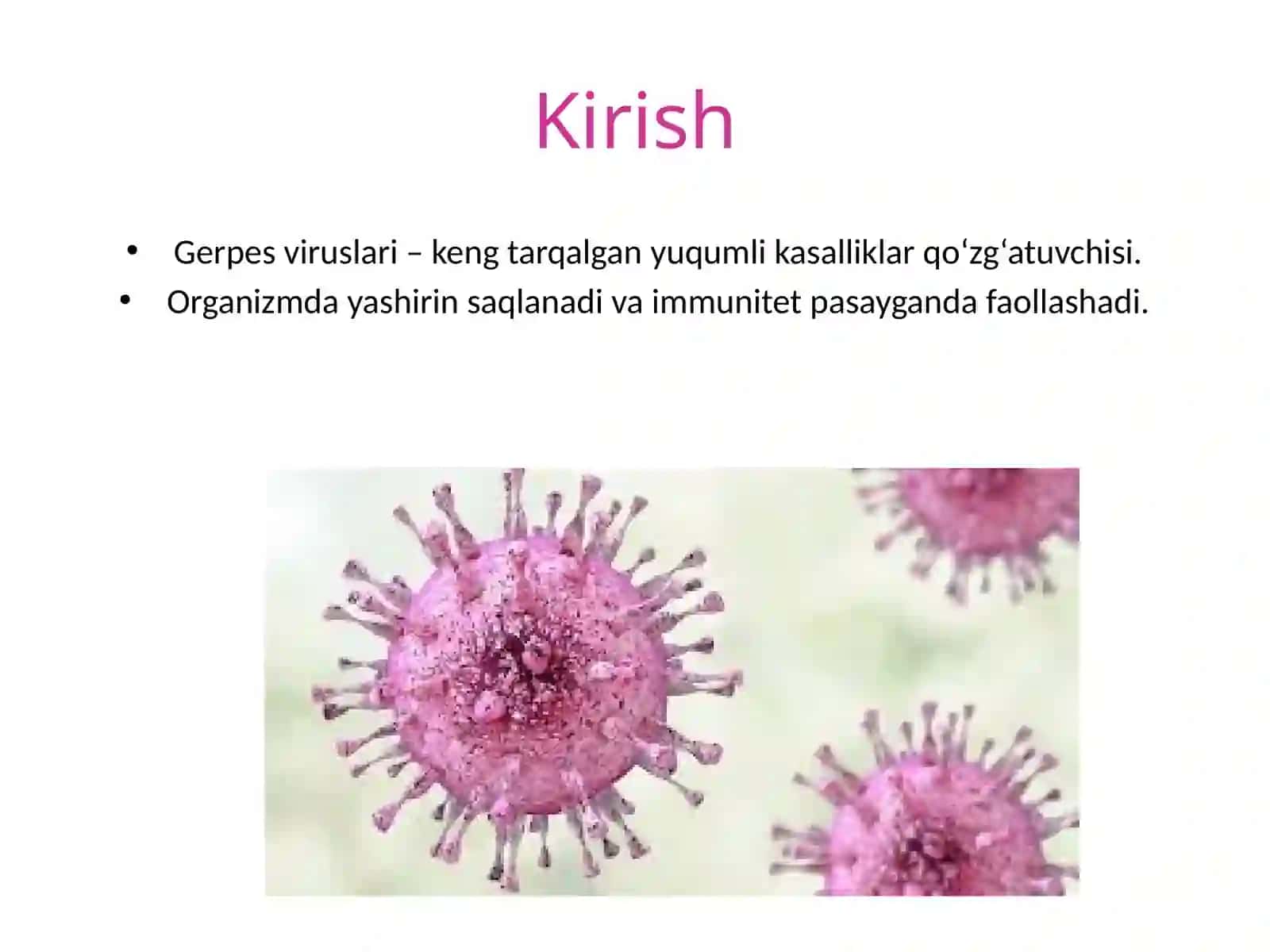 Gerpesvirusi qo‘zg‘atgan infeksiya 2