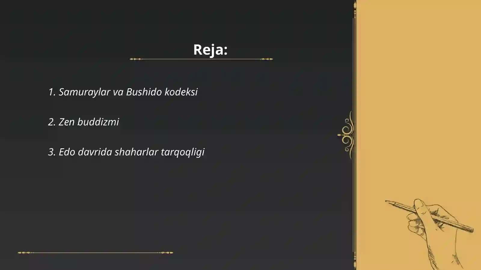 Samuraylar va Bushido kodeksi 2