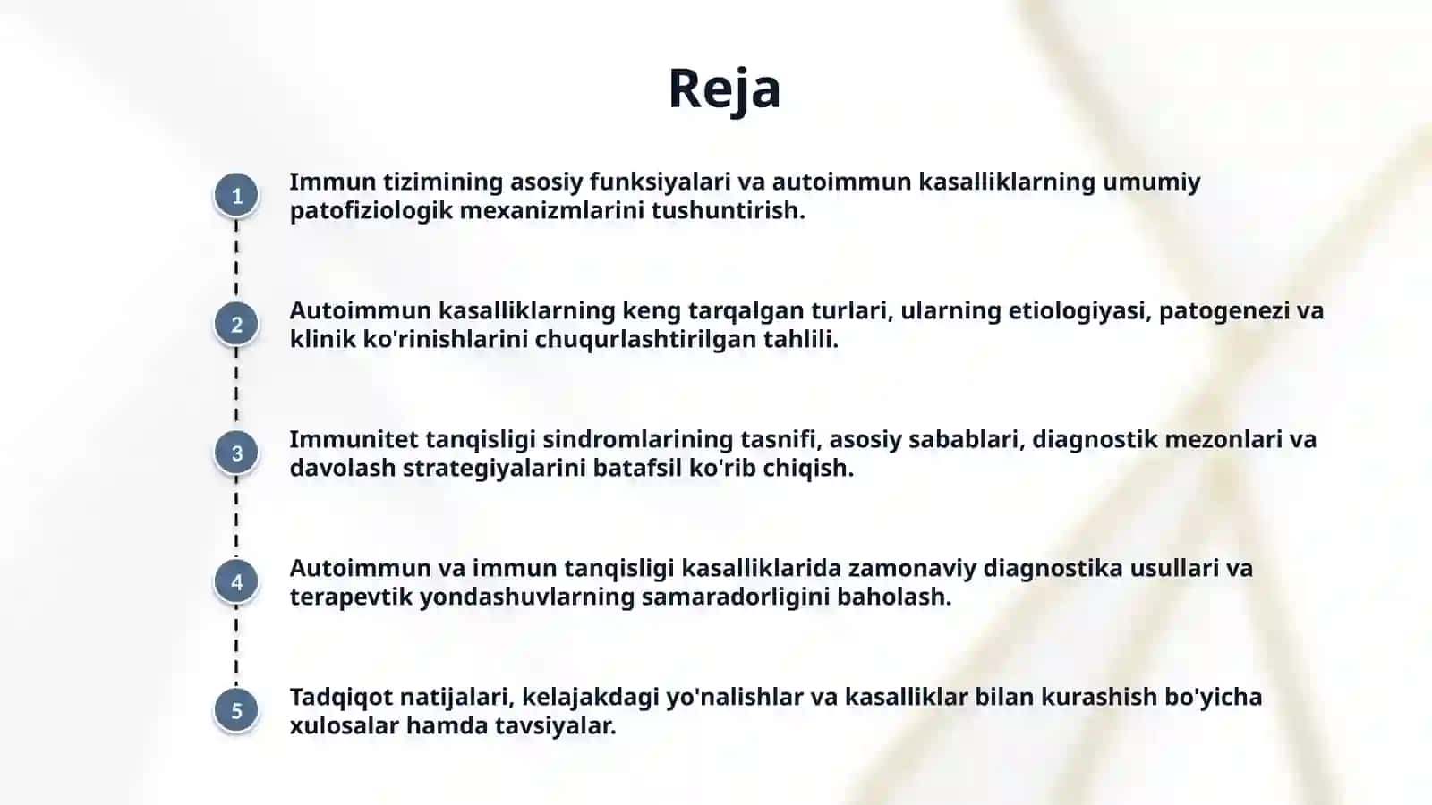 Immun tizimi kasalliklari. Autoimmun kasalliklar. Immun tanqisligi sindromi 2