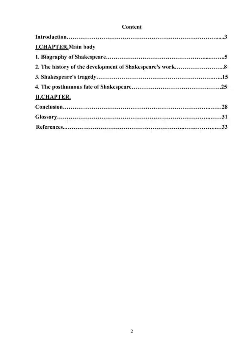 OPTIMISM OF W. SHAKESPEARE'S TRAGEDIES 2