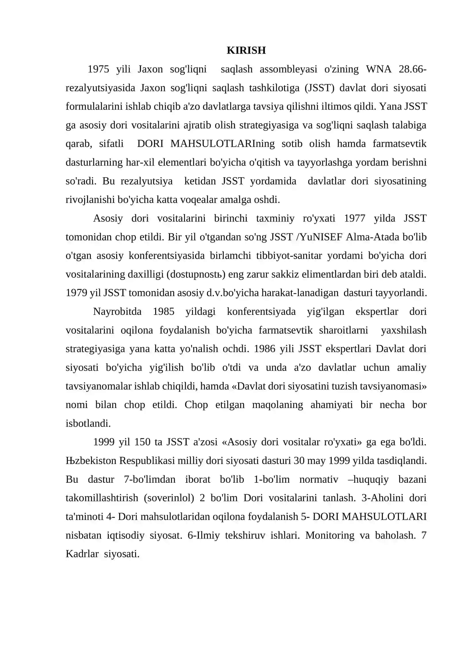 Dori vositalari tarkibi haqida 2