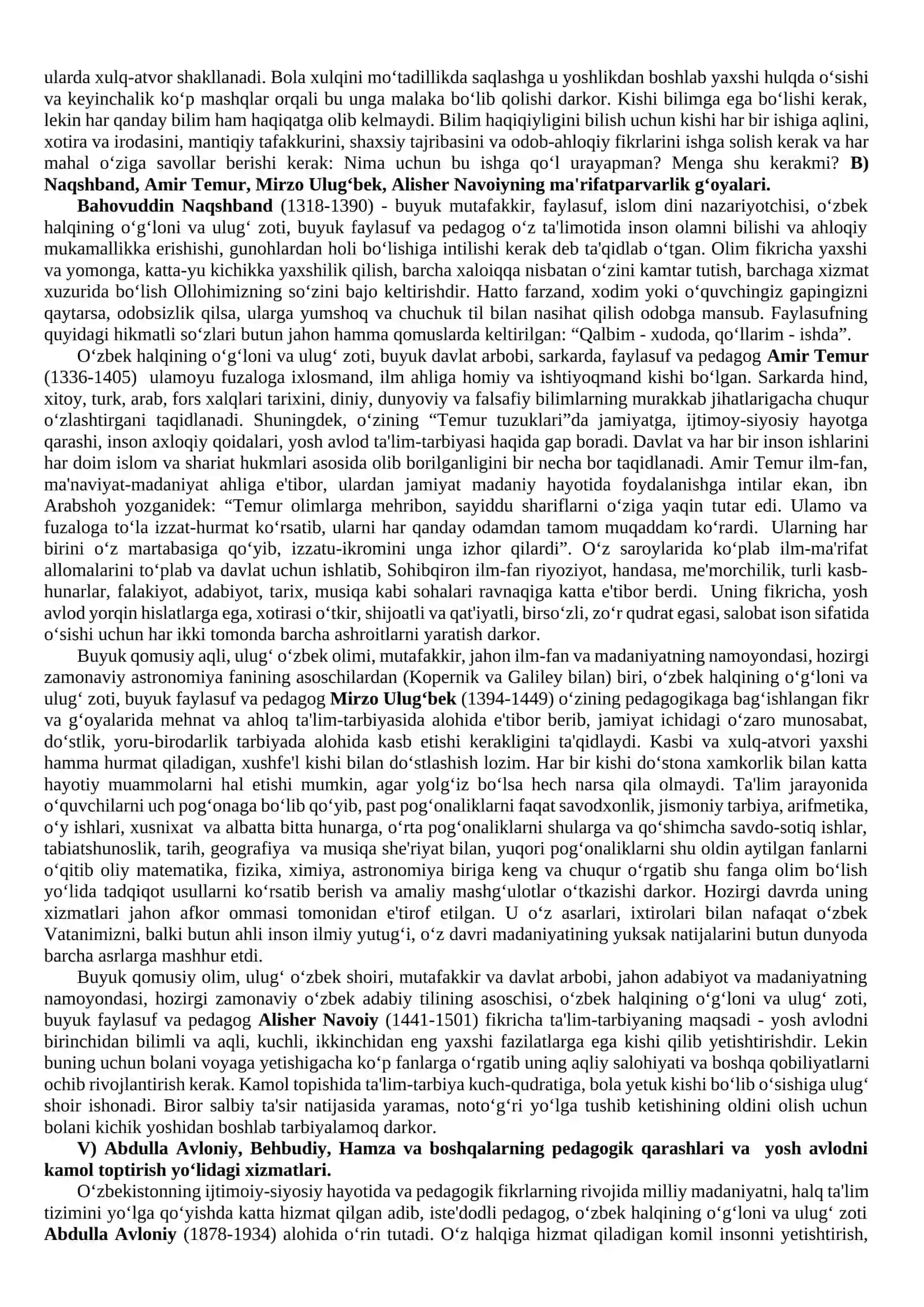 Sharq allomalarining ta'lim-tarbiya (Pedagogika)ga doir fikr va g‘oyalari 2