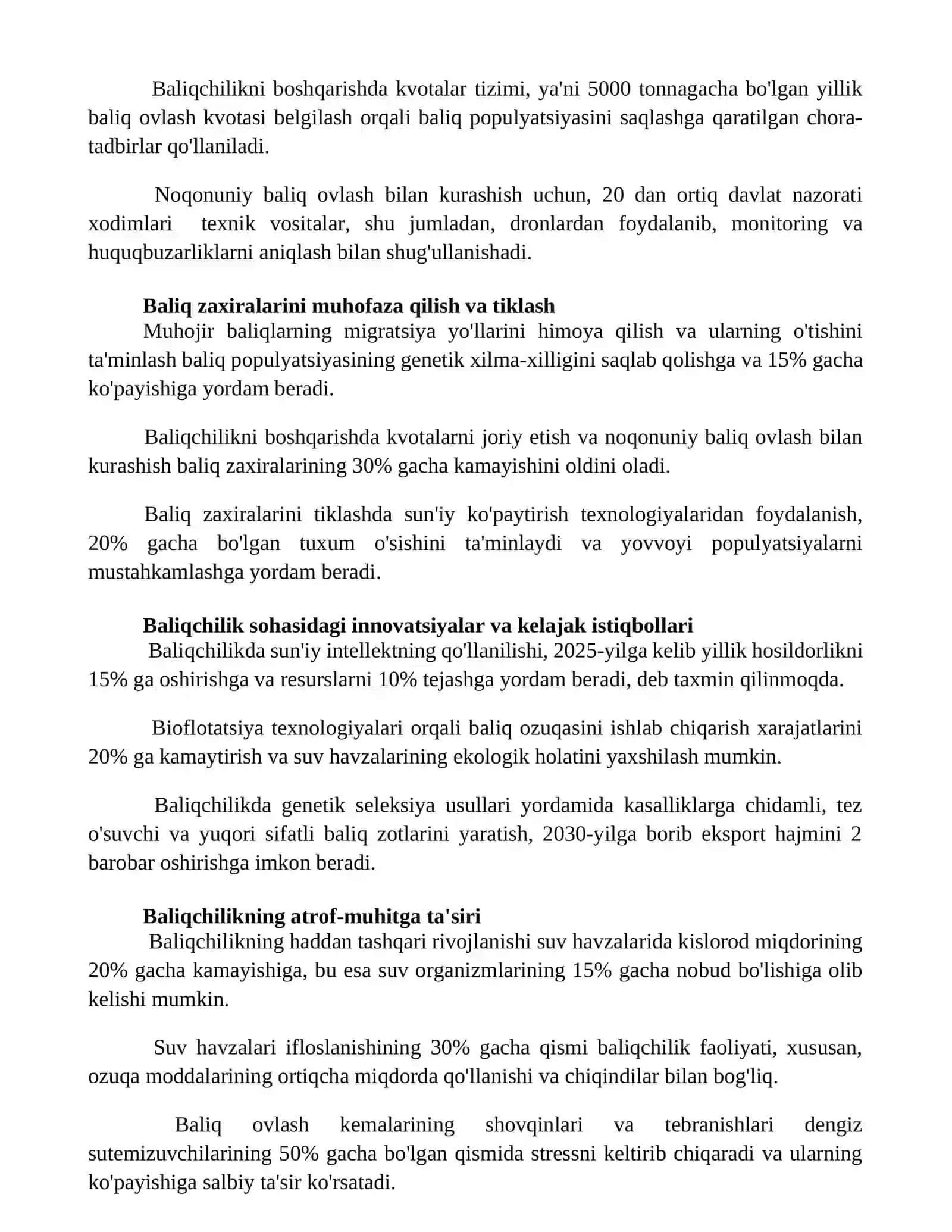 Baliqlar ekologiyasi.Baliqlarni g xoʻjalikdagi ahamiyati 2