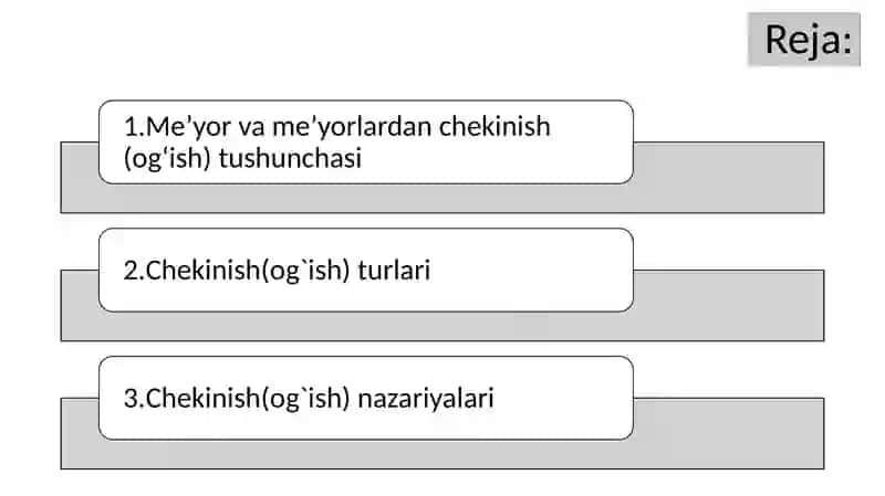 Meʼyor va meʼyordan chekinish(og‘ish) tushunchasi 2