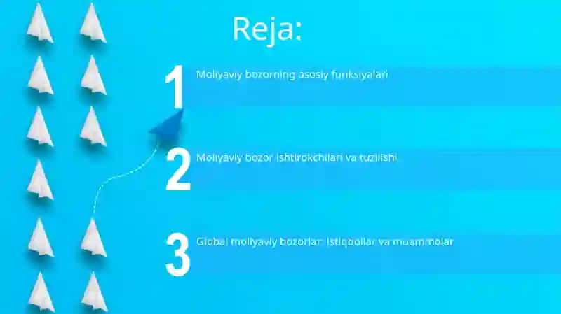 Moliyaviy Bozorning Vazifalari 2
