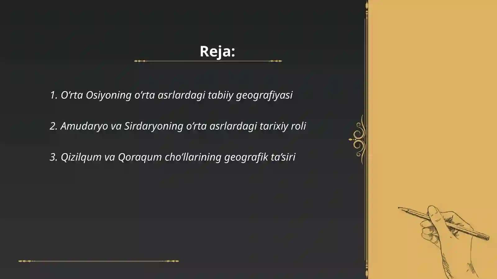O’rta Osiyoning o’rta asrlardagi tarixiy geografiyasi 2