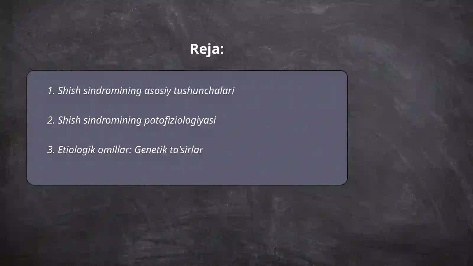 Shish sindormi etiopatogeniz klinikasi 2